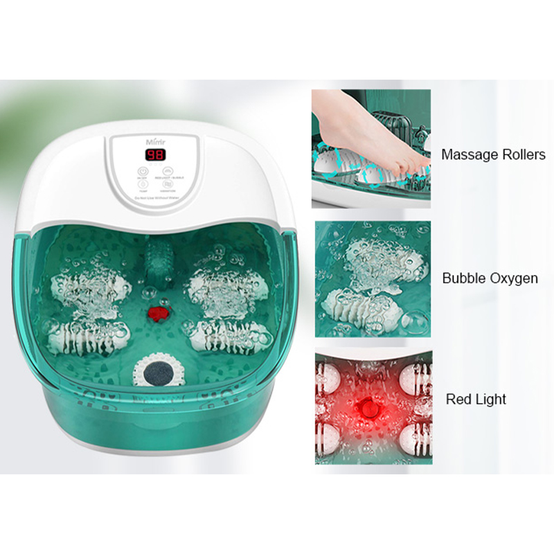 MM-20A-3 Voetbadmassageapparaat met warmte en vier grote massagerollen