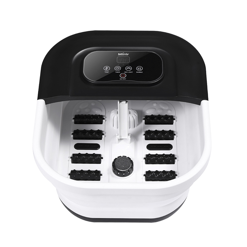 MZD-22B-2 500W opvouwbare voetspa-machine met 8 stuks massagerollen voor voetontspanningsmassage