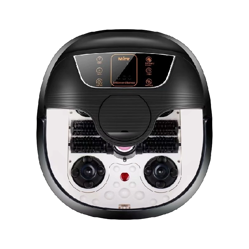 MM-18C Automatische voetspa-badmassager met 8-delige massagerollen en puimsteen