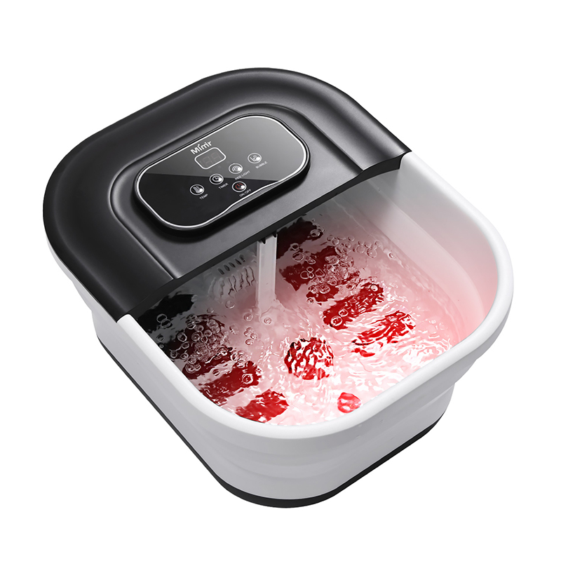 MZD-22B-2 500W opvouwbare voetspa-machine met 8 stuks massagerollen voor voetontspanningsmassage